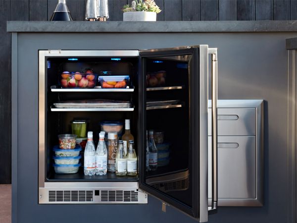 outdoor kitchen fridge