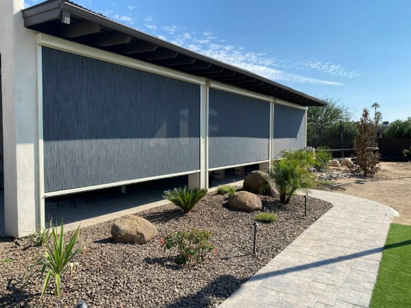 motorized screens on back patio